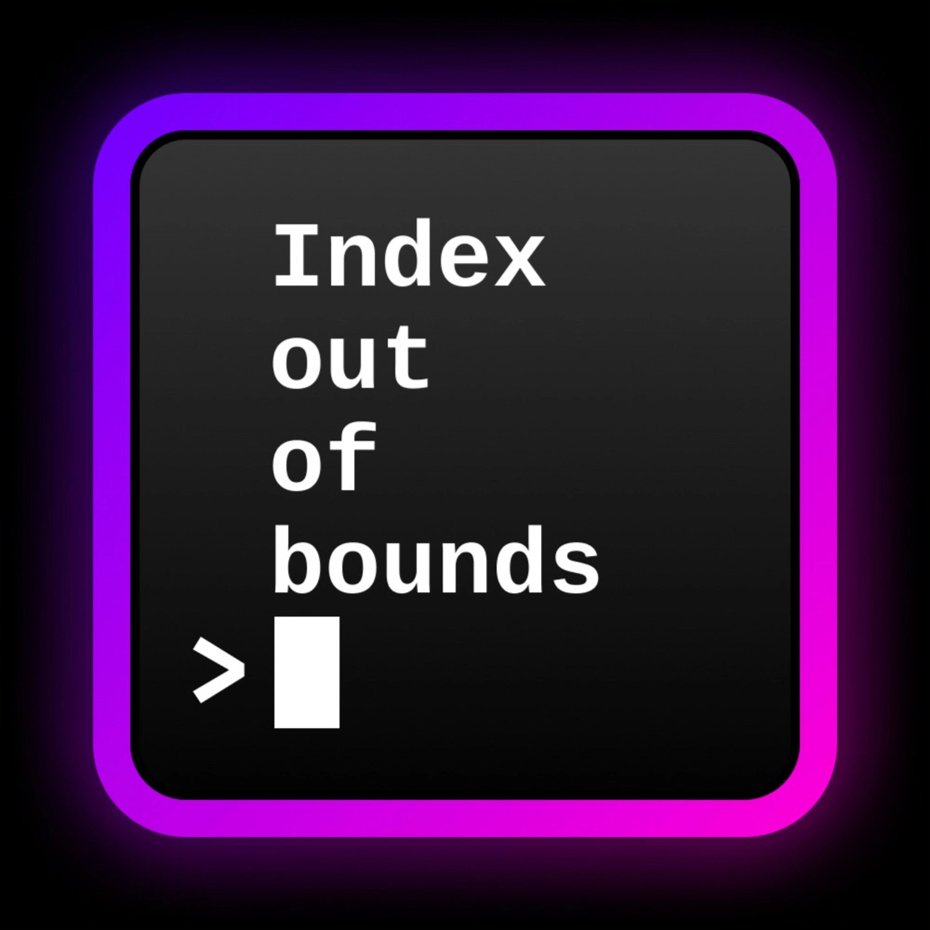 The logo of the Index out of Bounds podcast